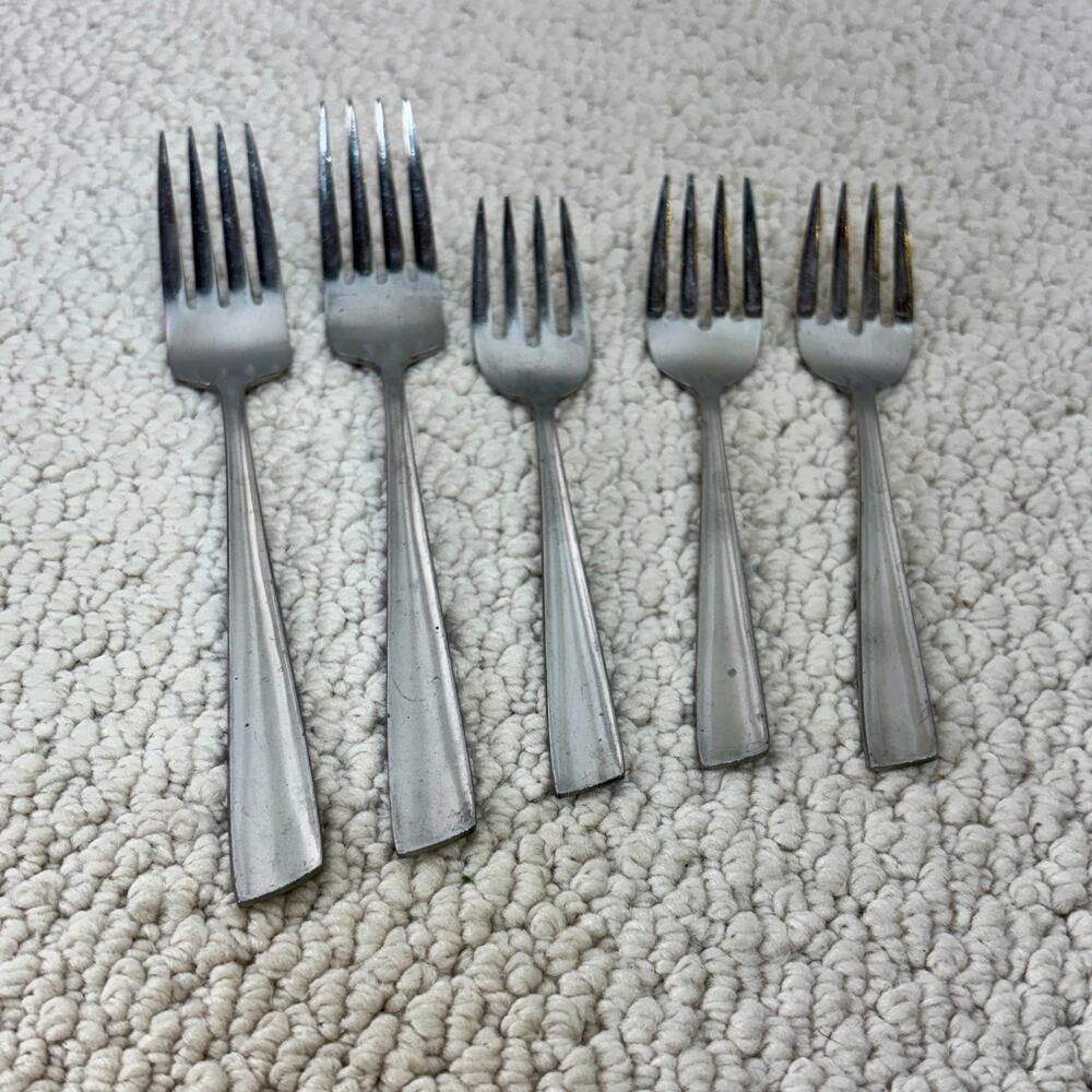 Linmark LNM3 Forks Slanted Stainless Steel Flatware Japan 2 Full Size 3 Salad